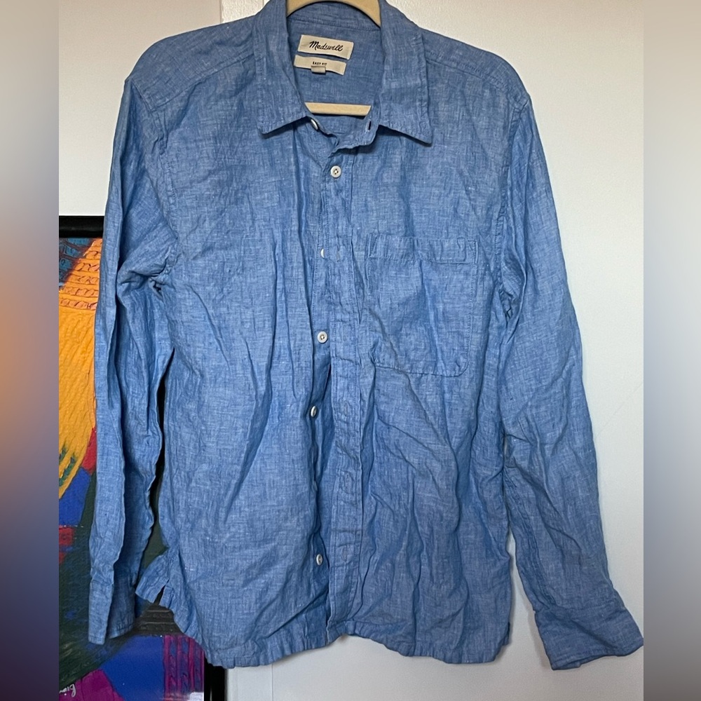 Madewell men’s easy fit shirt 100% linen
